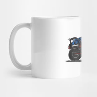 Blue Jeep Illustration Mug